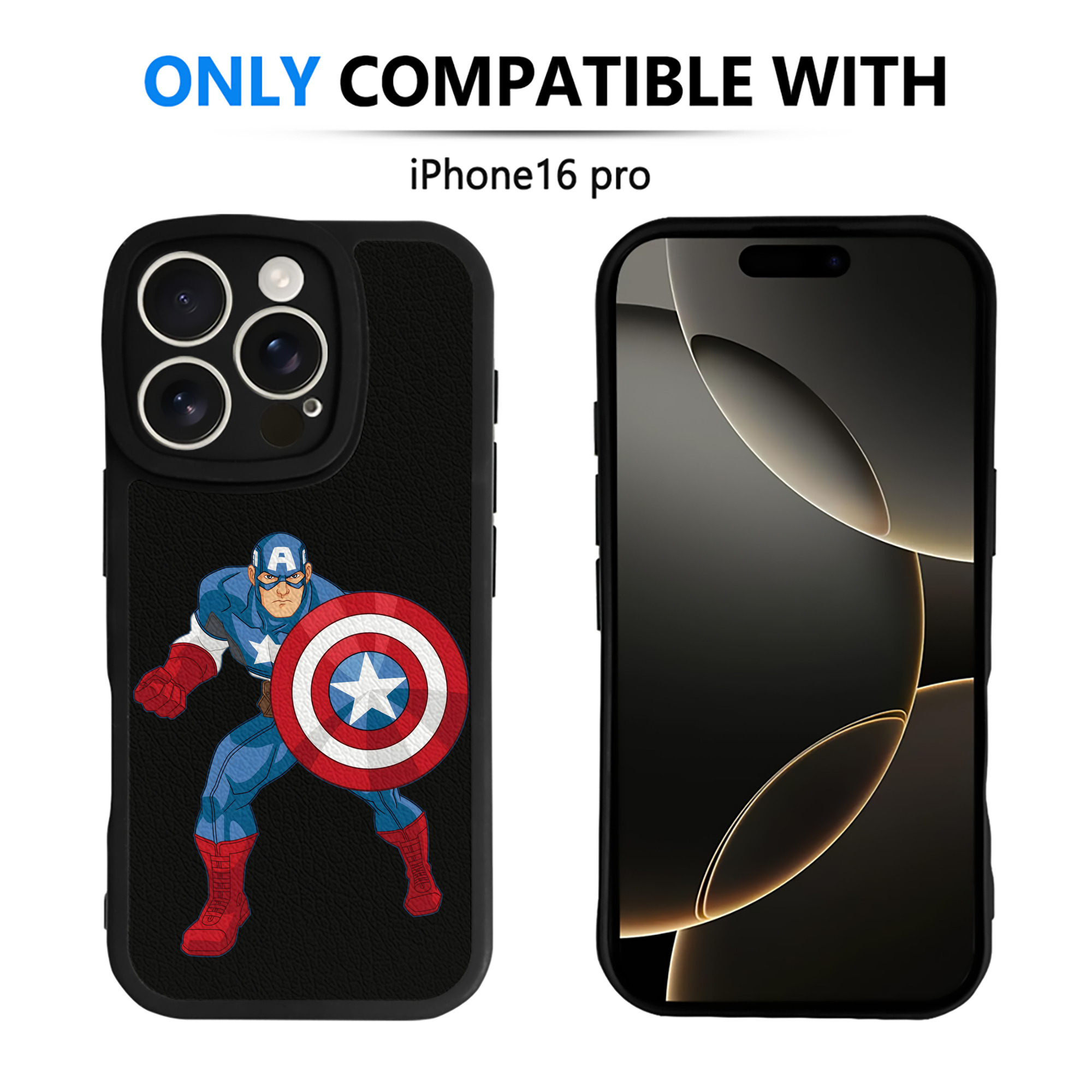 （画像用） アベンジャーズ The Avengers 【iPhone 16シリーズ対応】シリコンスマホケース（レザー調） 材質：シリコン